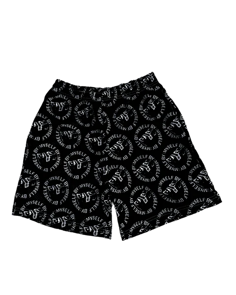 BY:MY$ELF CIRCLE STACK MESH SHORTS