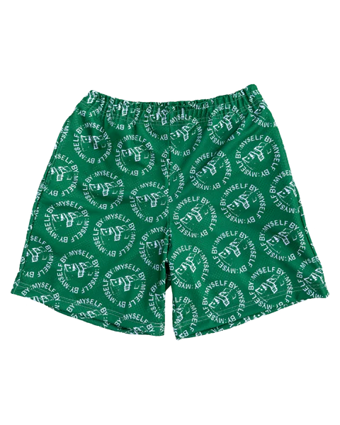 BY:MY$ELF CIRCLE STACK MESH SHORTS