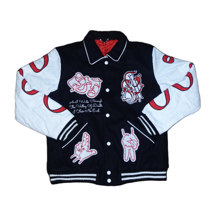 ASAALI Red Varsity Jacket