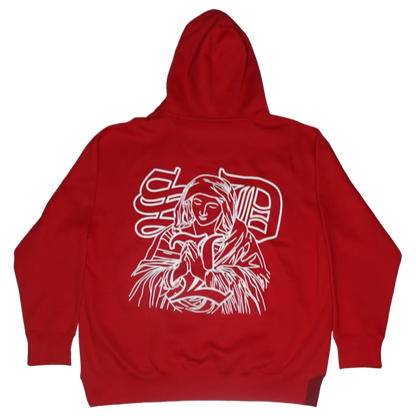 Red Benjamin x Virgin Mary Hoodie